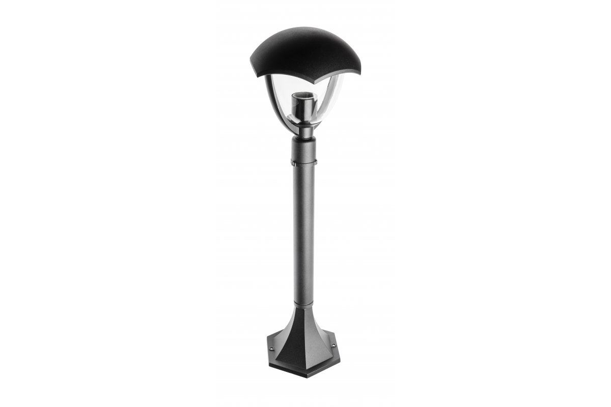 Garden luminaire GRANDE, E27, max. 60 W, IP54, post 1000 mm, black