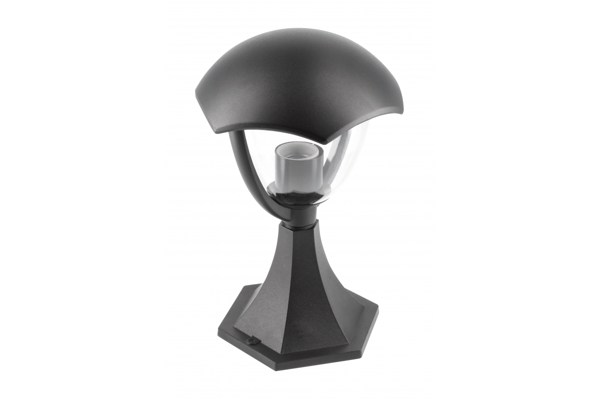 Garden luminaire GRANDE, E27, max. 60 W, IP54, post 310 mm, black