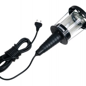 Portable luminaire for E27 lamps, max. 60 W, IP20, rubber, cable 5m