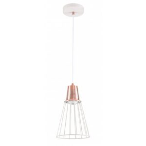 Ceiling fixture KALIOPE,8235,AC220-240V,50/60Hz,1*E27,max.40W,IP20, Diameter 18cm, single, white/silver