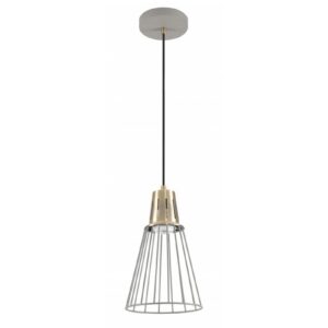 Ceiling fixture KALIOPE,8143,AC220-240V,50/60Hz,1*E27,max.40W,IP20, Diameter 18cm, single, grey/gold