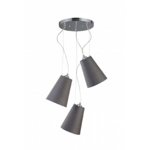 Ceiling luminaire KASEL 3, 6229, AC220-240V, 50/60Hz, 3*E27, max.40W, avg. 46 cm, grey