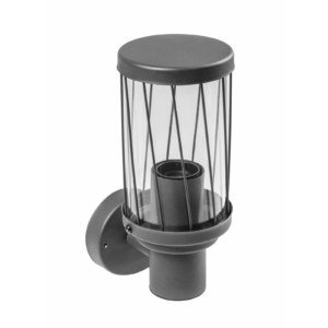 Facade luminaire KERTA, E27, max. 12 W, IP44, graphite