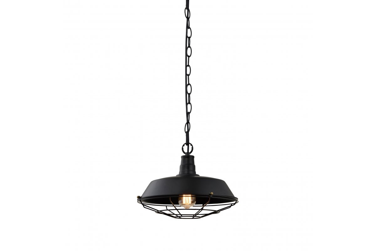 Ceiling fixture LARS 2,2295,AC220-240V,50/60Hz,1*E27, IP20, Diameter 36 CM,single,black