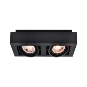Ceiling fixture Loid,4700,AC220-240V, 50/60 Hz, IP 20,2*GU10,ES11, double,black