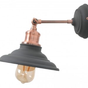 Wall Fixture LORET,7727,AC220-240V,50/60Hz,1*E27, max.40W, IP20,  Diameter 20 cm, single, black