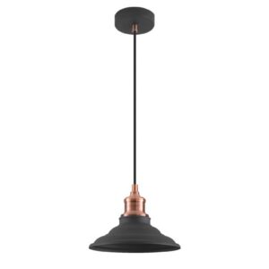 Ceiling fixture LORET M,8731,AC220-240V,50/60Hz,1*E27, max.40W, Diameter 20,5cm,IP20, single, black