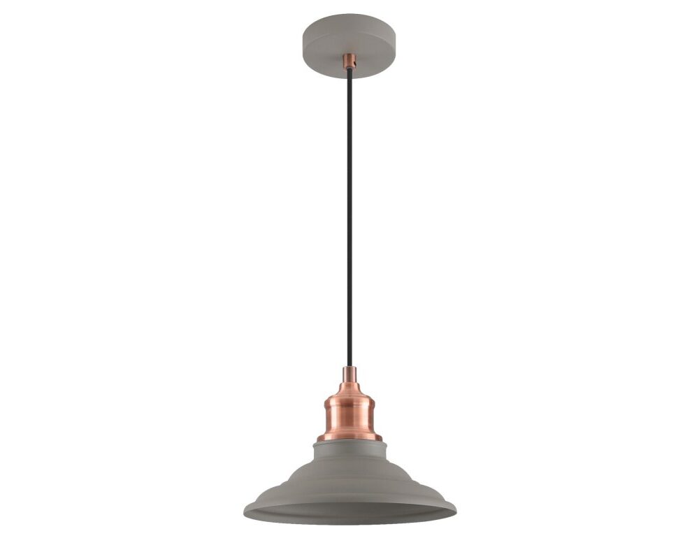 Ceiling fixture LORET M,8854,AC220-240V,50/60Hz,1*E27, max.40W,  Diameter 20,5cm,IP20, single, grey