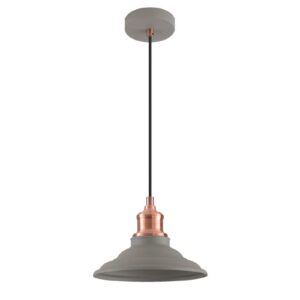 Ceiling fixture LORET M,8854,AC220-240V,50/60Hz,1*E27, max.40W, Diameter 20,5cm,IP20, single, grey