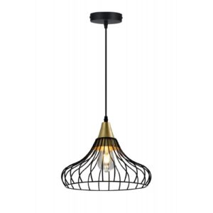 Ceiling fixture LOTTE,2622,AC220-240V,50/60Hz,1*E27, IP20, Diameter 33 CM,single, black/gold