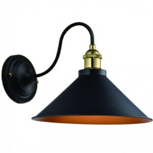 Wall fixture MANI 1,4052, AC220-240V,50/60Hz,1*E27, IP20, Diameter 22 CM,single,black/gold