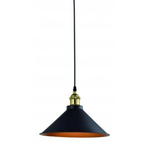 Ceiling fixture MANI 2, 4076,AC220-240V,50/60Hz,1*E27, IP20, Diameter 30 CM,single,black/gold