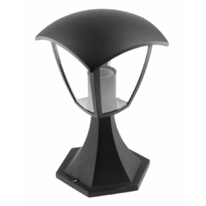 Garden luminaire MARINA, E27, IP54, max. 20 W, post 290 mm, black