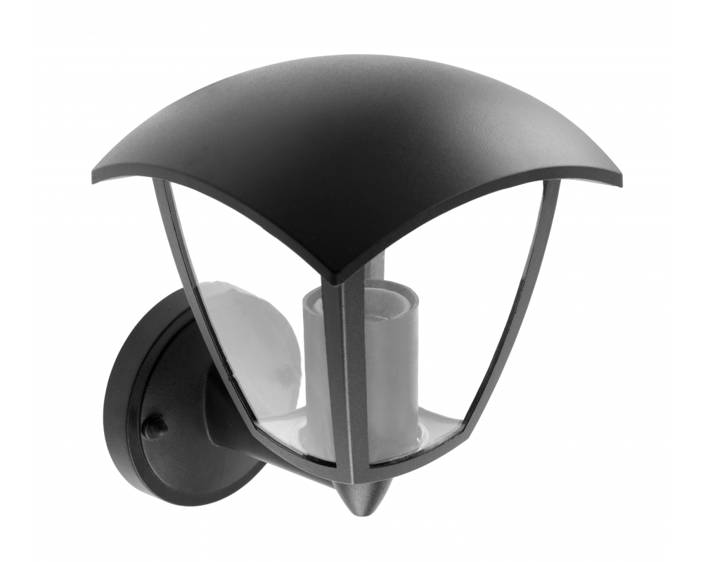 Facade luminaire MARINA, E27, max. 20 W, IP54, directed downwards, black