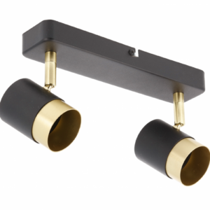 Ceiling luminaire ORIO, IP20, max. 50 W, 2*GU10, round, black