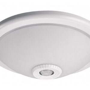 Luminaire VIZELA with motion sensor, for E27 lamps, 2xE27 max. 40 W, AC220-240V, translucent diffuser, IP20, 360⁰