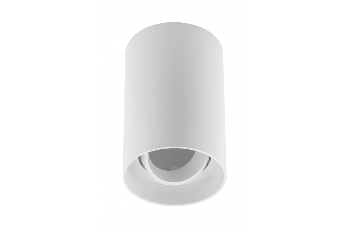 Ceiling luminaire housing RESTO, max. 10 W (LED ONLY), Ø80x125 mm, IP20, PC, white