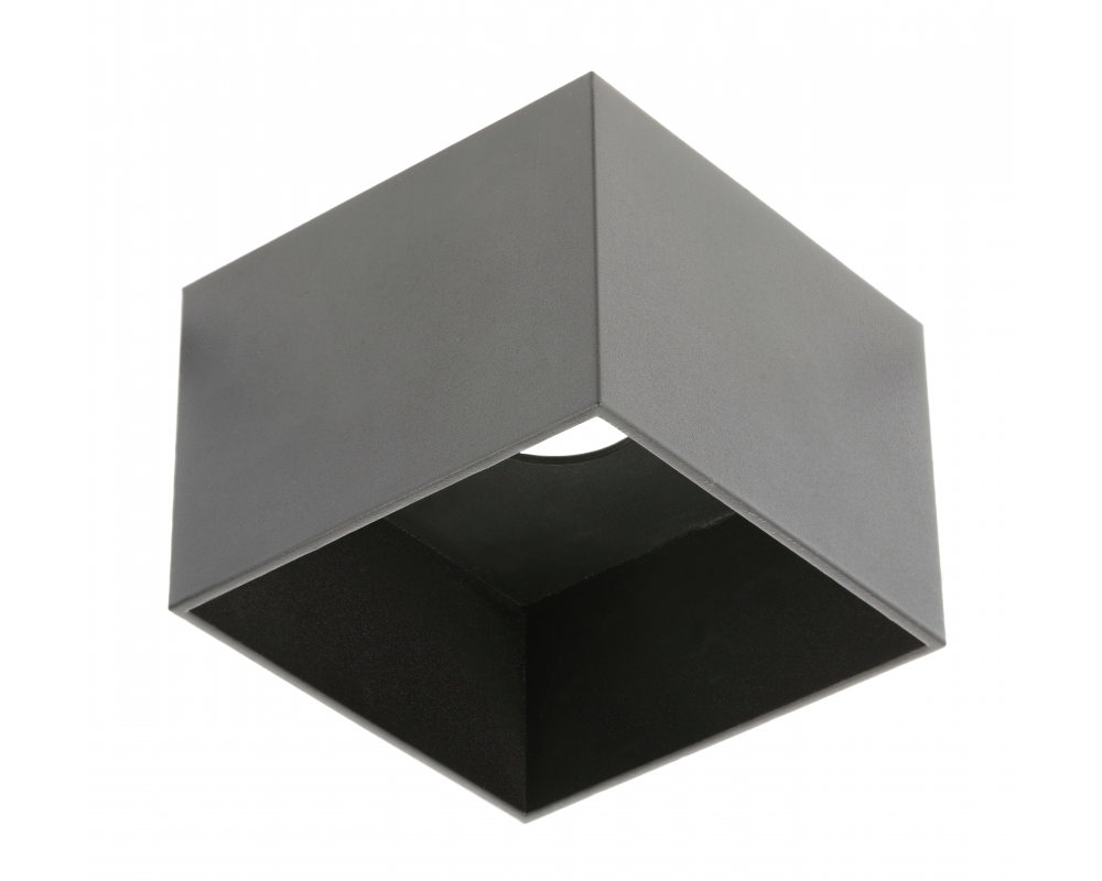 Ceiling luminaire SAKURA, ES111, GU10, 120x120x85 mm, IP20, black