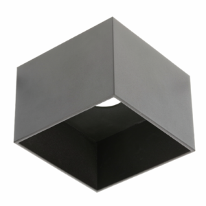 Ceiling luminaire SAKURA, ES111, GU10, 120x120x85 mm, IP20, black