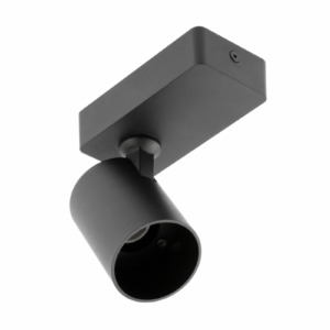 Wall fixture  SANTO, aluminium, IP20, max. 20W, single, round, black