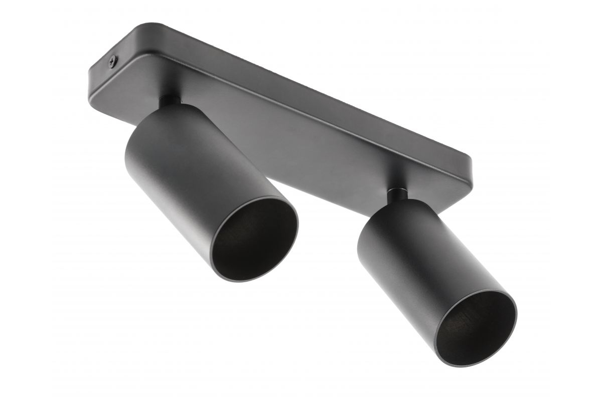 Wall luminaire SANTO BIS, GU10, max. 2*20 W, IP20, double, black