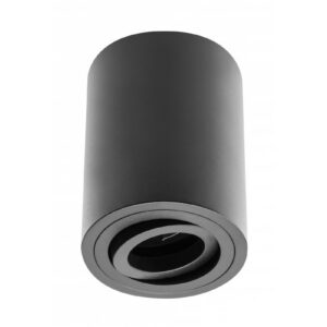 Ceiling luminaire housing SENSA, Ø85x115 mm, IP20, max. 50 W, black