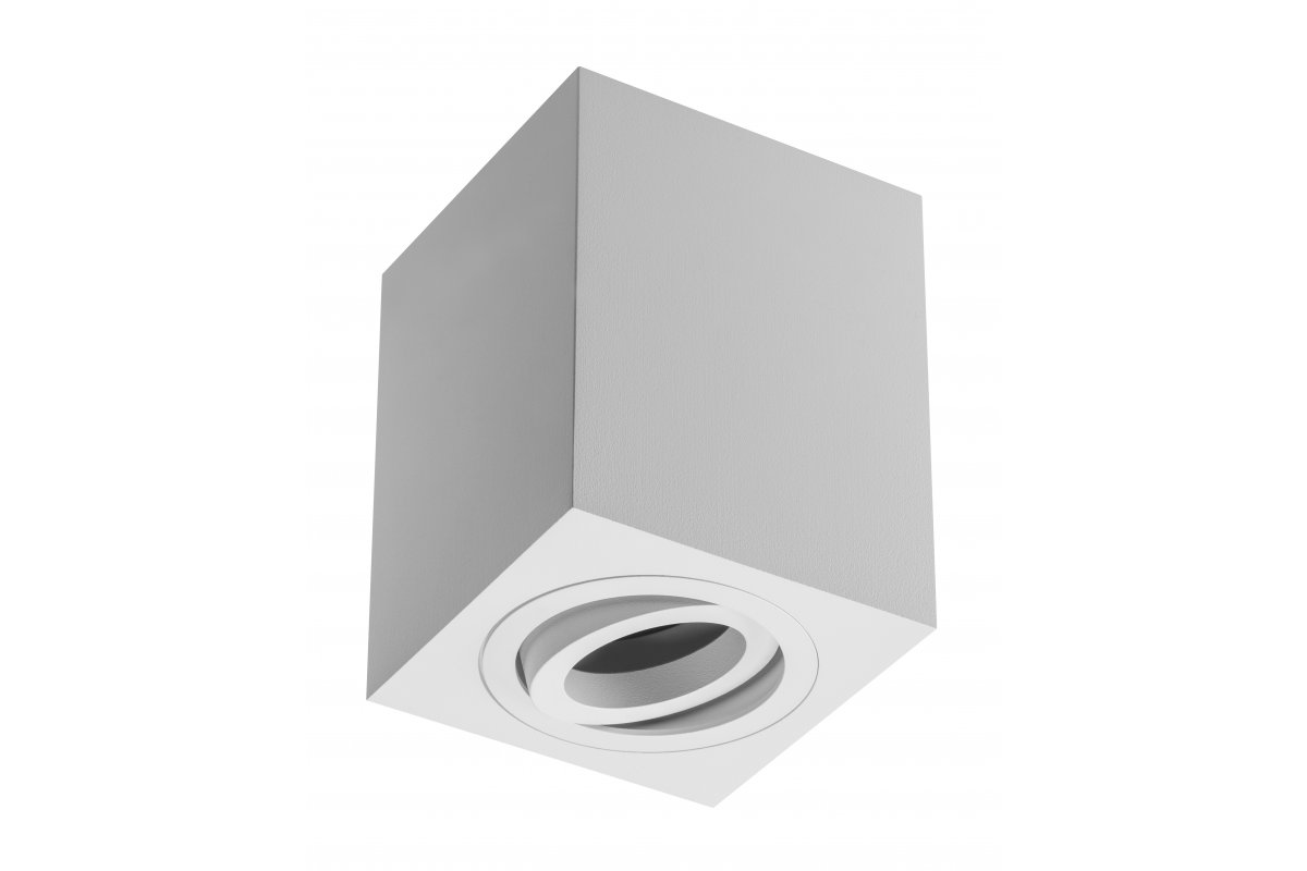 Ceiling luminaire housing SENSA, 90x90х115 mm, IP20, max. 50 W, white
