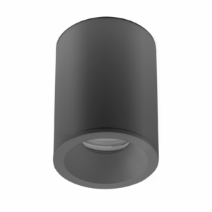 Ceiling luminaire housing SENSA AQUA, Ø85x115 mm, IP54, black
