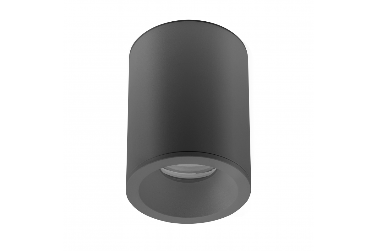 Ceiling luminaire housing SENSA AQUA, Ø85x115 mm, IP54, black