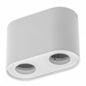 Ceiling luminaire SENSO DUO, GU10, 83x165x110 mm, IP20, max. 50 W, white