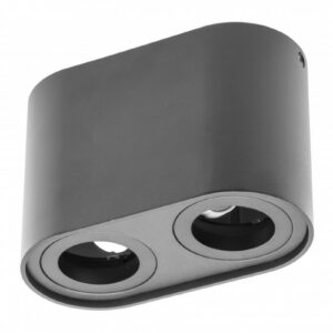 Ceiling luminaire SENSO DUO, GU10, 83x165x110 mm, IP20, max. 50 W, black