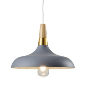 Ceiling fixture SKANDI 1,7368,AC220-240V,50/60Hz,1*E27, IP20, Diameter 35 CM, single, grey