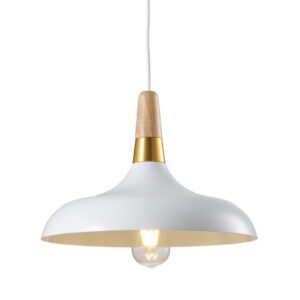 Ceiling fixture SKANDI 4,7504,AC220-240V,50/60Hz,1*E27, IP20, Diameter 35 CM, single, white