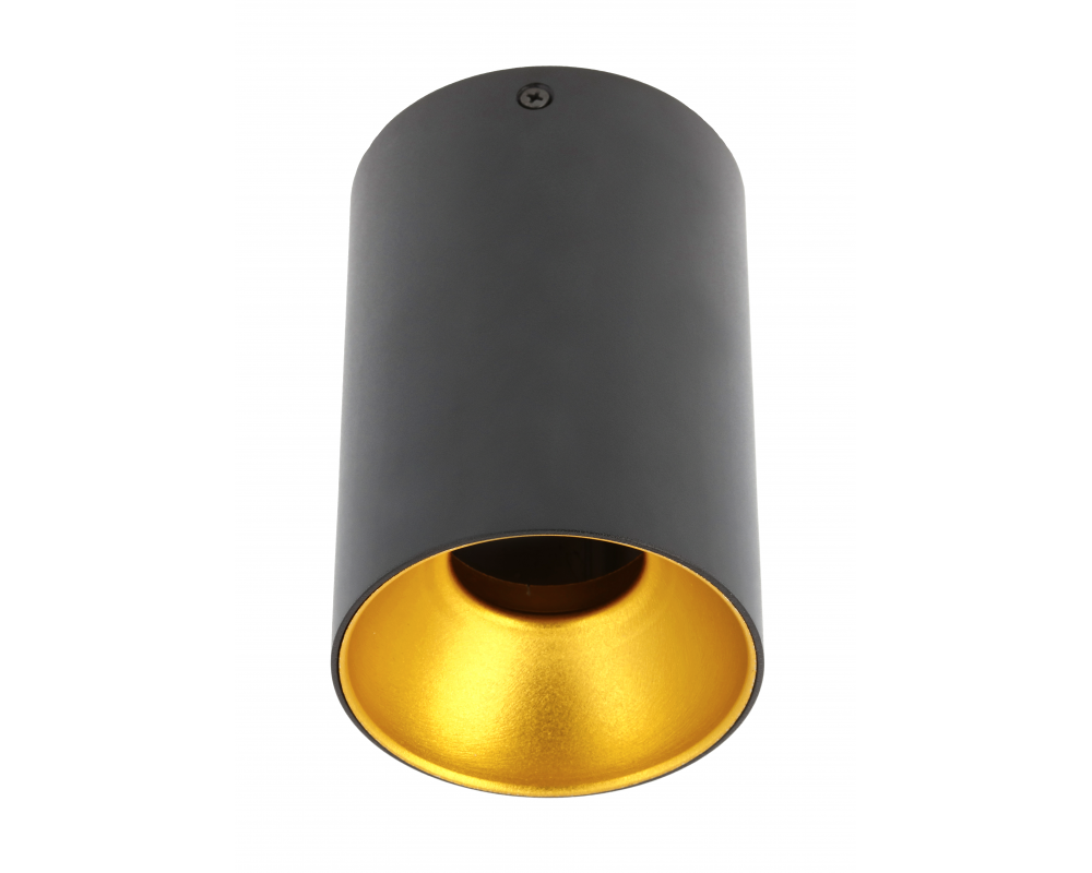 Ceiling luminaire TENSA, GU10, Ø96x140 mm, IP20, black