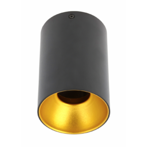 Ceiling luminaire TENSA, GU10, Ø96x140 mm, IP20, black