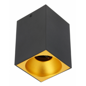 Ceiling luminaire TENSA, GU10, 90x90x140 mm, IP20, black