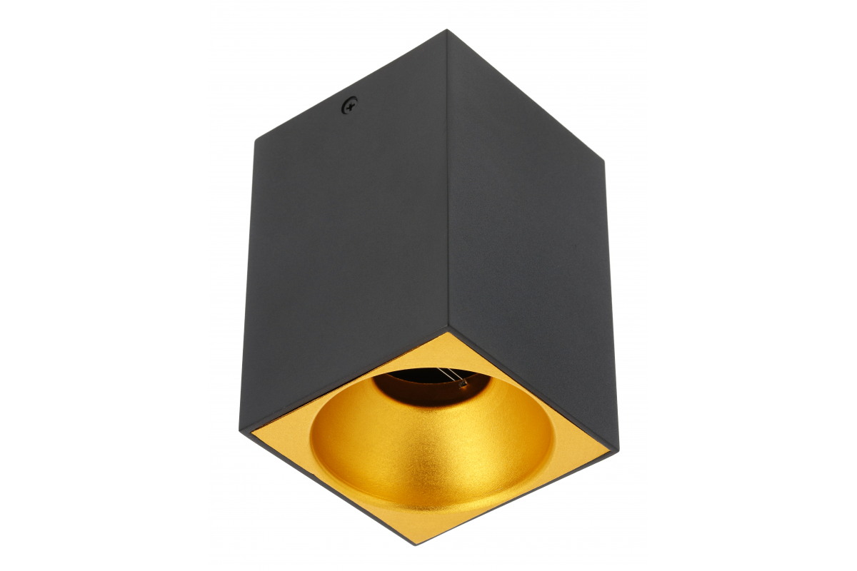 Ceiling luminaire TENSA, GU10, 90x90x140 mm, IP20, black