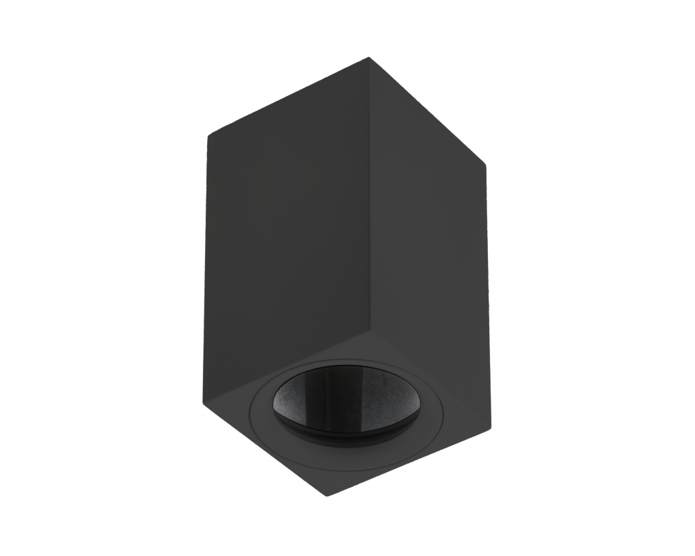 Ceiling luminaire TIPO, GU10, IP20, max. 50 W, square, black