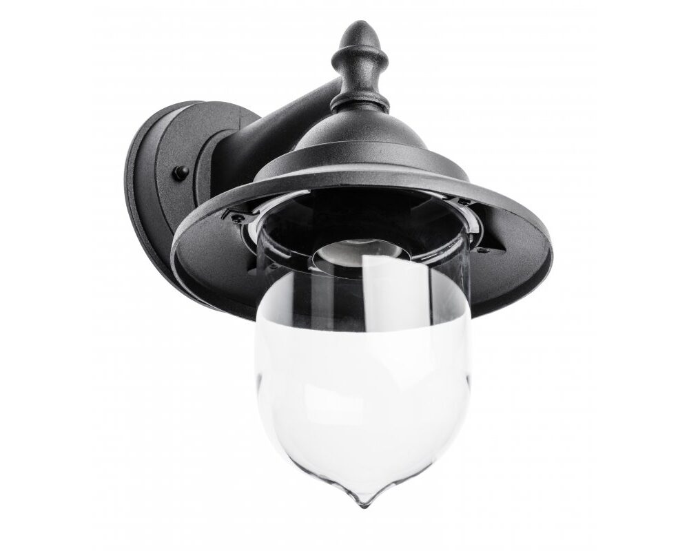 Facade luminaire TOSKANA, E27, max. 60 W, IP54, black