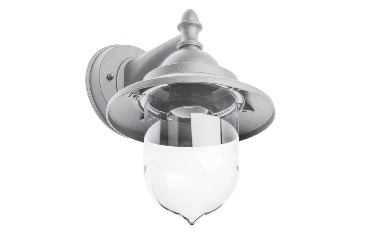 Facade luminaire TOSKANA, E27, max. 60 W, IP54, gray