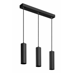 Pendant luminaire TRESOS II, IP20, max. 3*20 W, GU10, black