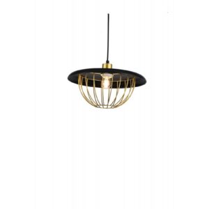 Ceiling fixture TULIP,3444, AC220-240V,50/60Hz,1*E27, IP20, Diameter 36 CM,single, black/gold