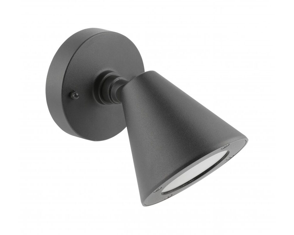 Facade luminaire LUSTINO, GU10, max. 20 W, IP44, graphite