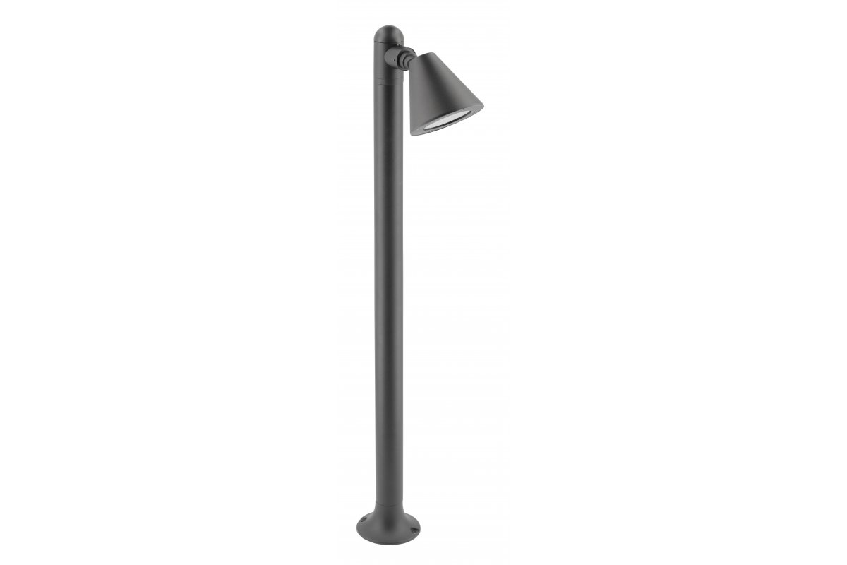 Garden luminaire LUSTINO, GU10, max. 20 W, IP44, post 800 mm, graphite