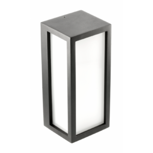 Facade luminaire VASTI, E27, max. 12 W, IP54, black