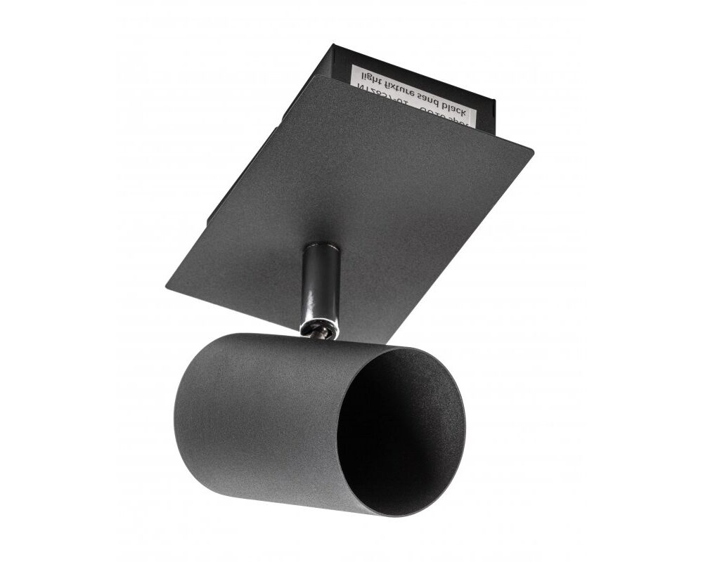 Ceiling luminaire VENETO, IP20, max. 20 W, 1 x GU10, round, black