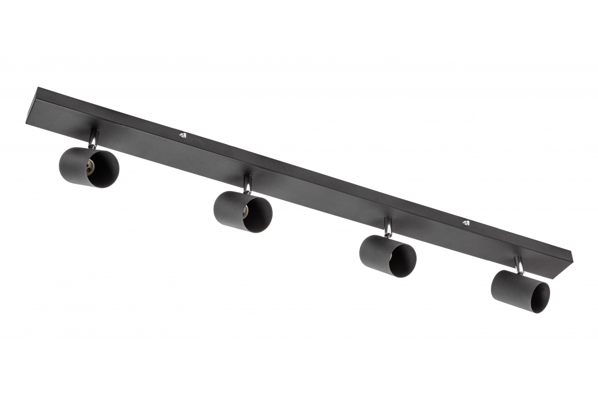 Ceiling luminaire VENETO, IP20, max. 4*20 W, GU10, round, black