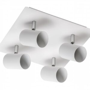 Ceiling luminaire VENETO, IP20, max. 4*20 W, GU10, round/square, white