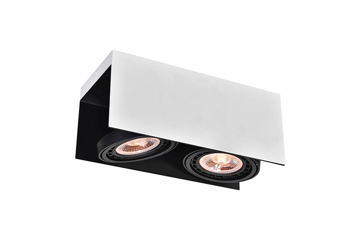 Ceiling fixture Verso,4250,AC220-240V, 50/60 Hz, IP 20,2*GU10, ES111, double, white/black