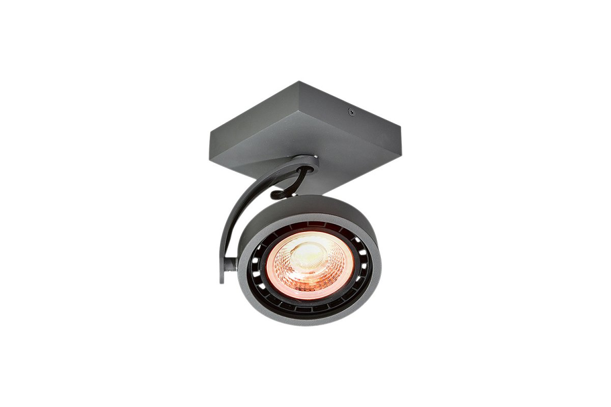 Ceiling fixture Wally,4281, AC220-240V, 50/60 Hz, IP 20,1*GU10, ES111, single, graphite